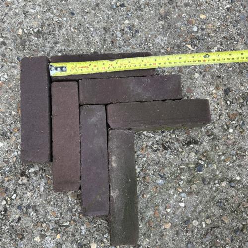 Fired red/purple clay pavers 