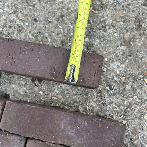 Fired red/purple clay pavers 